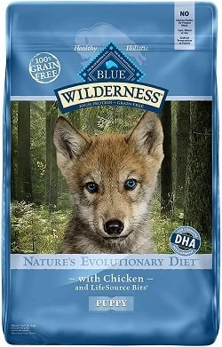 Blue Buffalo Wilderness High Protein Grain Free, Natural Puppy Dry Dog Food