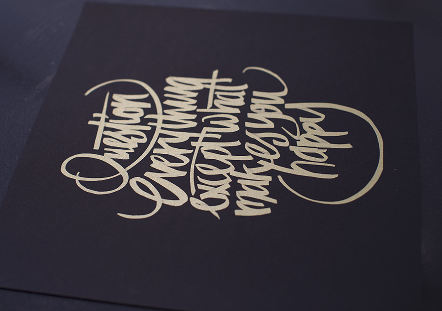 How to print Gold on Black Paper ?