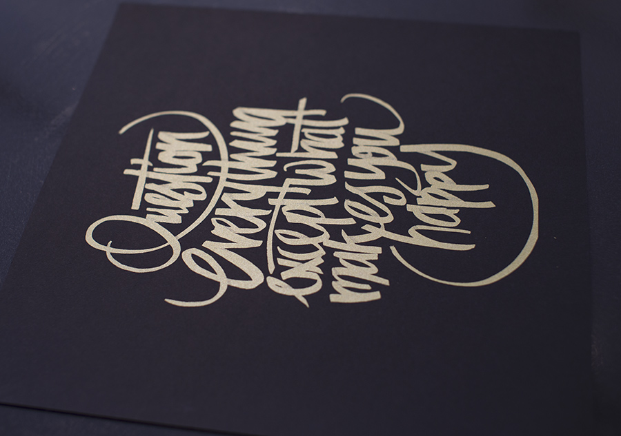 How to print Gold on Black Paper